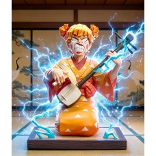Zenitsu Playing Shamisen by Firefly Studio