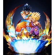 Final Kamehameha Father and Son, Gohan & Goku By Infinite Studio