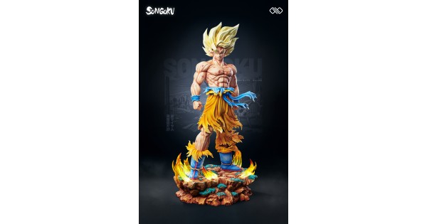 Figurine Résine Goku Super Saiyan (Namek) - WCF Dragon Ball - League Studio