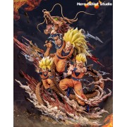 Dragon Fist Super Saiyan Goku Gohan Goten By Hero Belief Studio