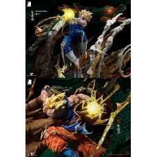 Goku vs Majin Vegeta Diorama By LAST SLEEP Studios