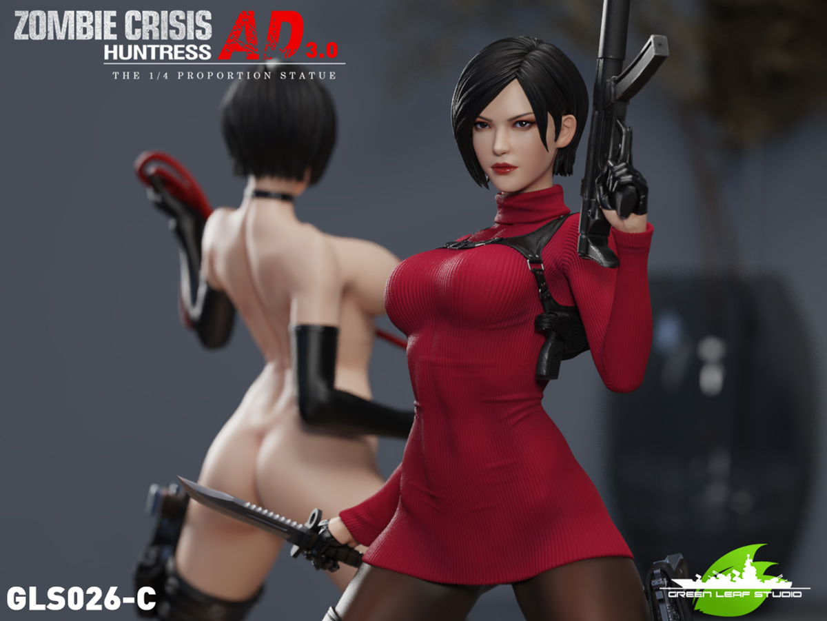 Resident Evil Ada Wong 1/4 Resin Figure Model GLS007 Statue Green Leaf In  Stock