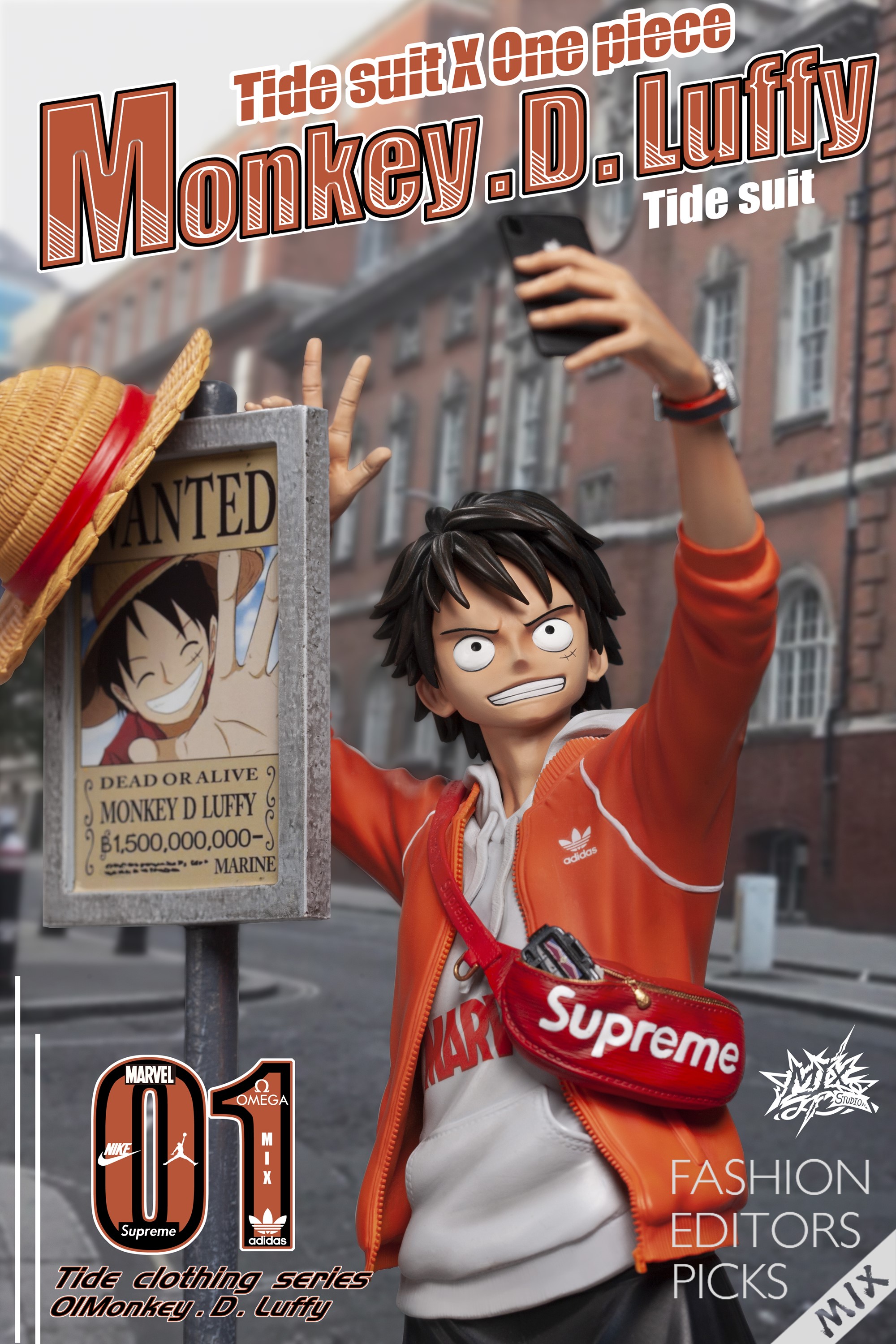 adidas one piece luffy