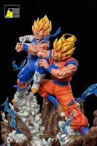 DBZ - Goku vs Majin Vegeta by F4 studio
