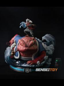 Jiraiya and Gamabunta statue by Last Sleep 