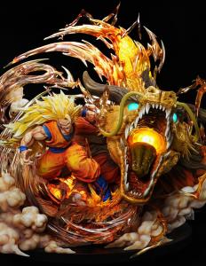 SSJ3 Goku Dragon Fist  By Last Sleep Studio