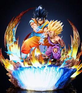 Final Kamehameha Father and Son, Gohan & Goku By Infinite Studio