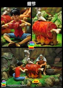 JacksDo Luffy & Rayleigh Rusukaina Island Scene